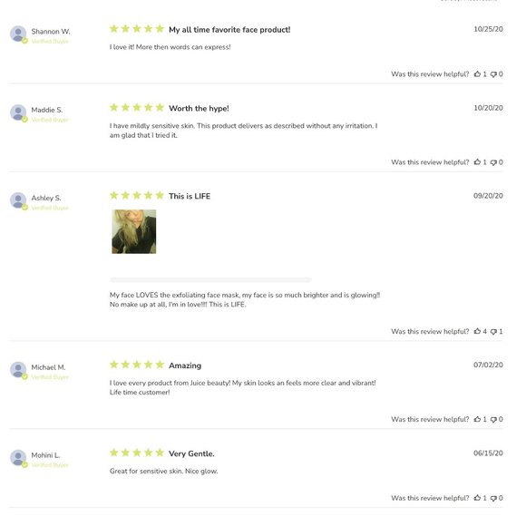 Juice Beauty Green Apple Peel Sensitive Exfoliating Mask NIB - Picture 9 of 12